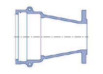 200X150 DI TAPER S1 SOC/FL NC PN16