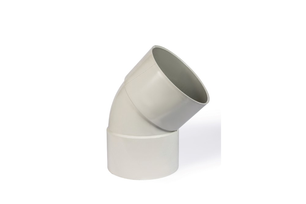 DN375 X 45D DWV PVC-U Bend FF SWJ