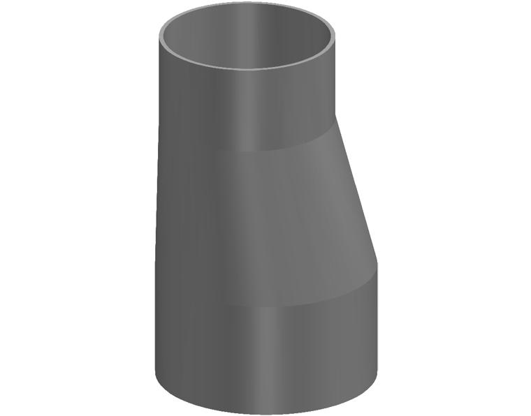 DN300 x DN225 DWV PVC-U Level Invert Taper MF SWJ
