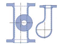 100X80 DI TEE SCOUR FL NC PN16