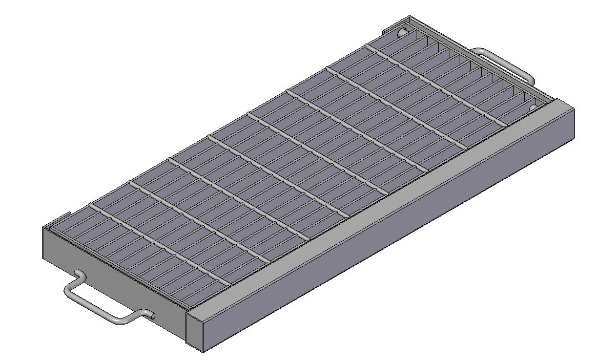 900mm W x 400mm L Clear Opening, Galvanised Mild Steel, Side Entry Kerb, Grate and Frame, Class B