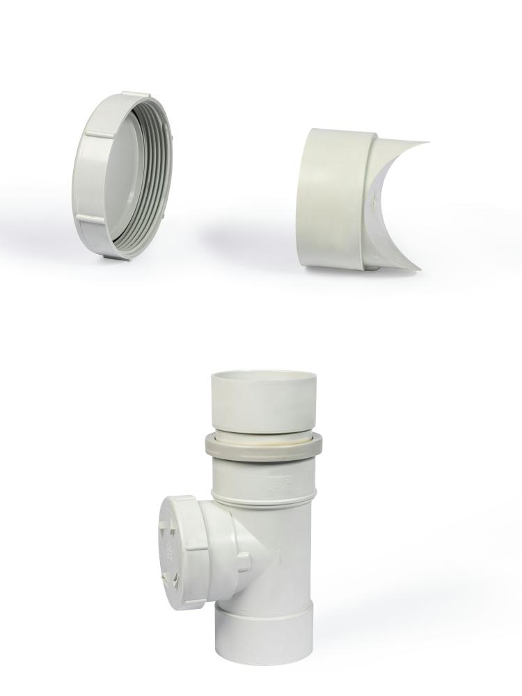 DN100 DWV PVC-U Inspection Opening with Expansion Coupling FF SWJ