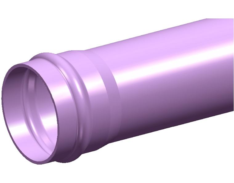 DN300 x 6m PN12 Purple Rhino Series 2 PVC-M Pipe Rieber RRJ