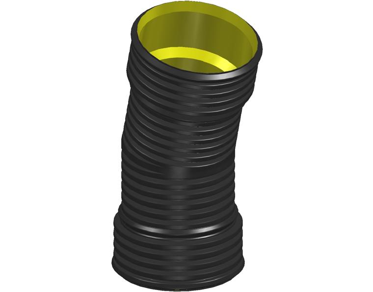 DN450 x 15° BlackMax® Bend FF RRJ (PP Fab)