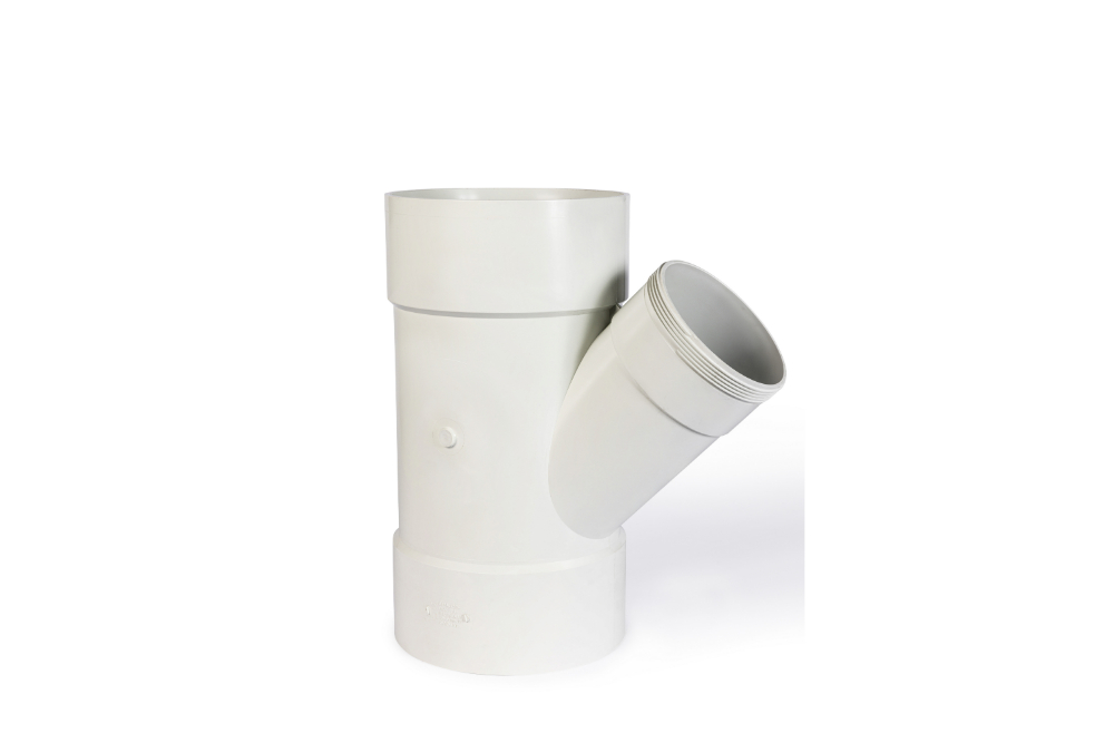 DN225 x DN150 x 45D DWV PVC-U Reducing Junction FF SWJ