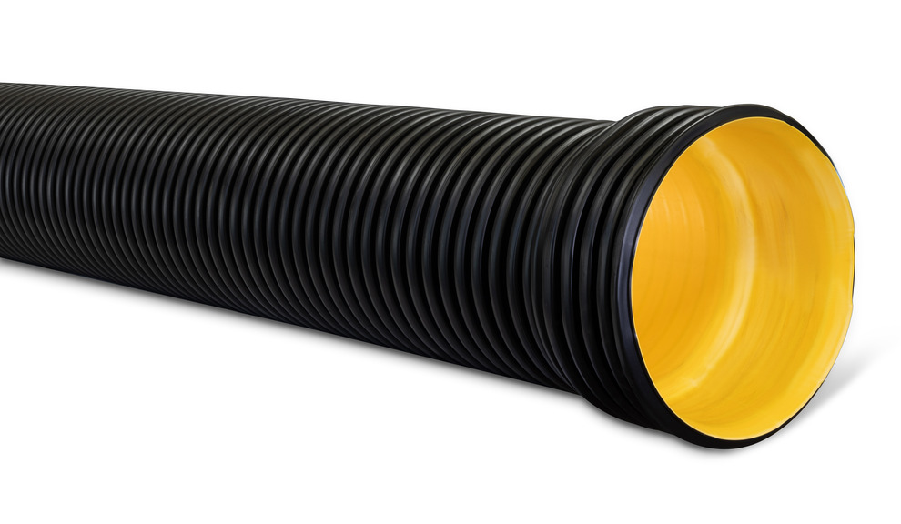 DN375 x 3m SN8 BlackMax® Drainage Pipe RRJ