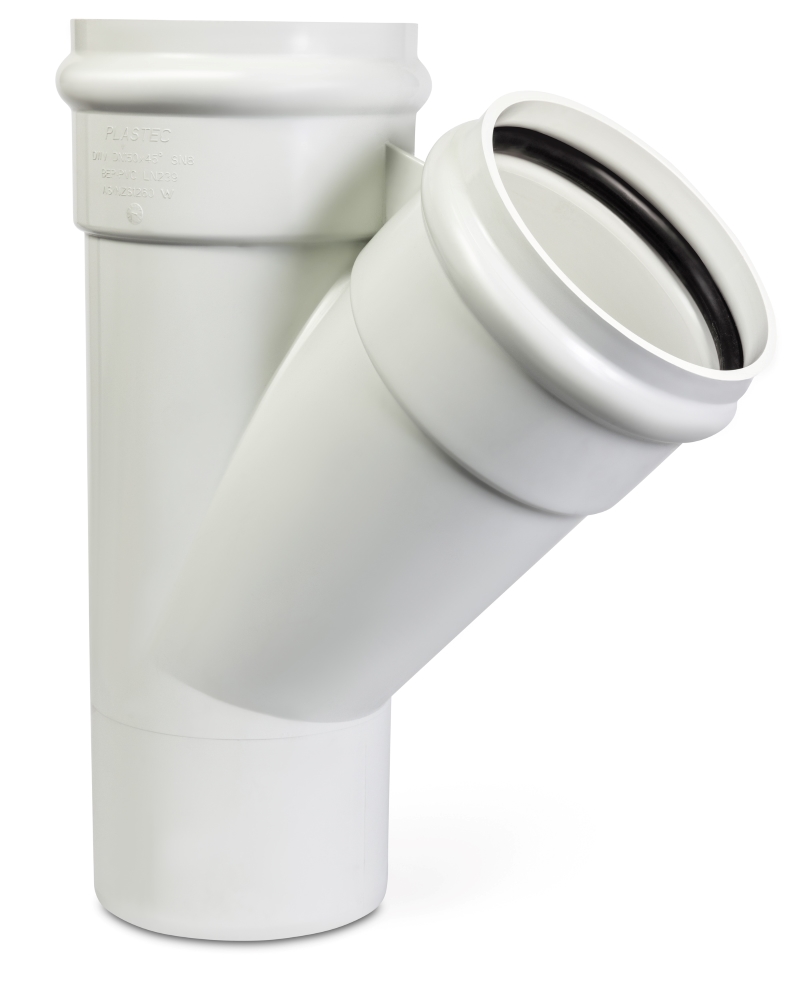 DN150 X 45D HD SN8 DWV PVC-U Junction MF x2 RRJ