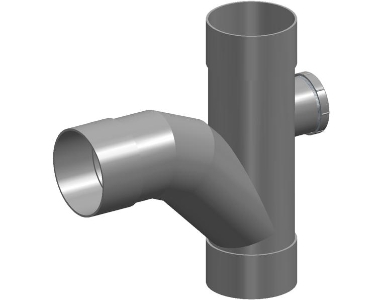 DN225 x 88D DWV PVC-U Rear Access Junction FF SWJ