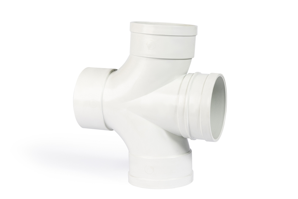 DN100 x 88D DWV  PVC-U Double Junction FF SWJ