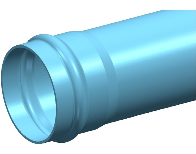 DN300 x 6m PN12.5 Apollo Blue Series 2 PVC-O Pipe Rieber RRJ