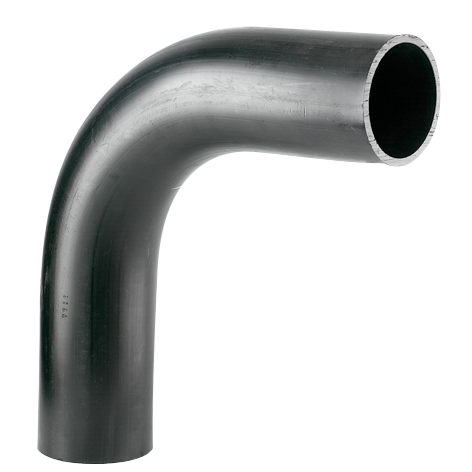 90X90D SDR17 SWEEP BEND L/SPIGOT PE100