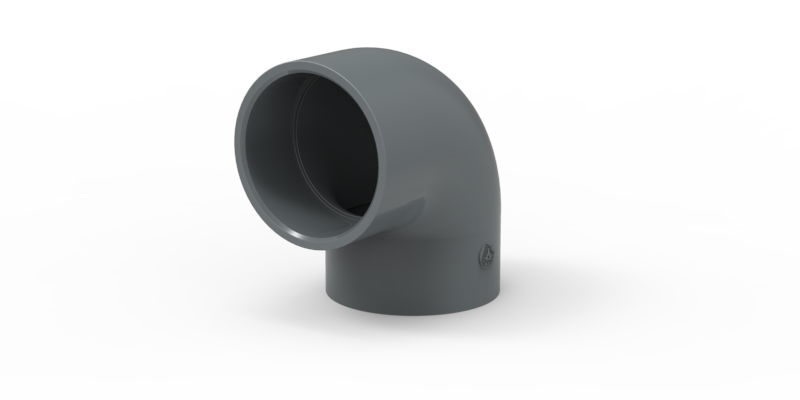 DN225 x 90D Raccord PVC-U Elbow FF SWJ