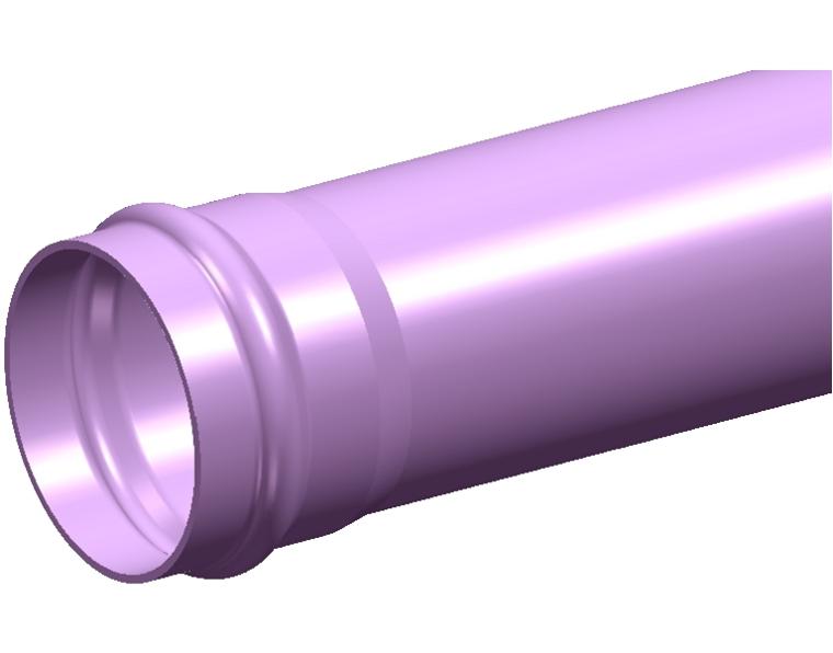 DN300 x 6m PN12.5 Apollo Purple Series 2 PVC-O Pipe Rieber RRJ
