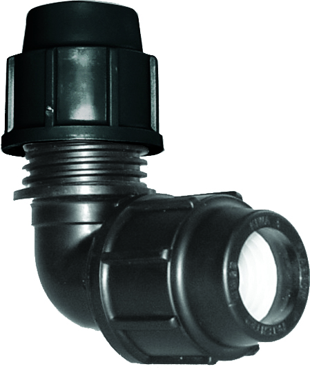 Plasson Metric Compression Elbow - 110MM x 110MM x 90 Degree