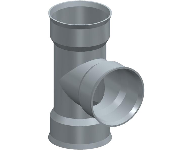 DN375 BlackMax® Equal Tee FFF RRJ (PVC Fab)