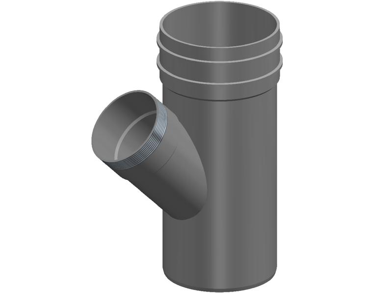 DN150 x DN100 x 45D DWV PVC-U Reducing Junction MF SWJ