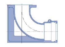 150X90 DWV BEND C/TE ENCASED 
