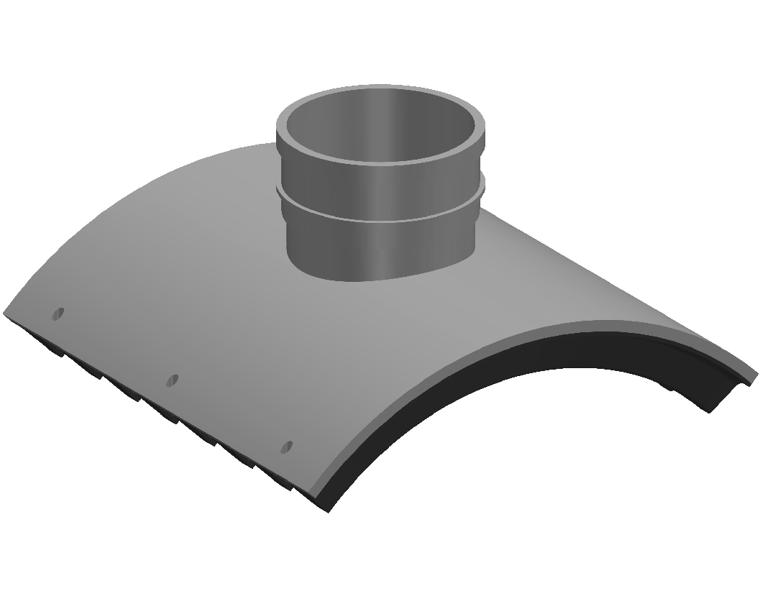 BlackMax® PVC Stormwater Saddle DN375 x DN100 x 90° DWV SWJ