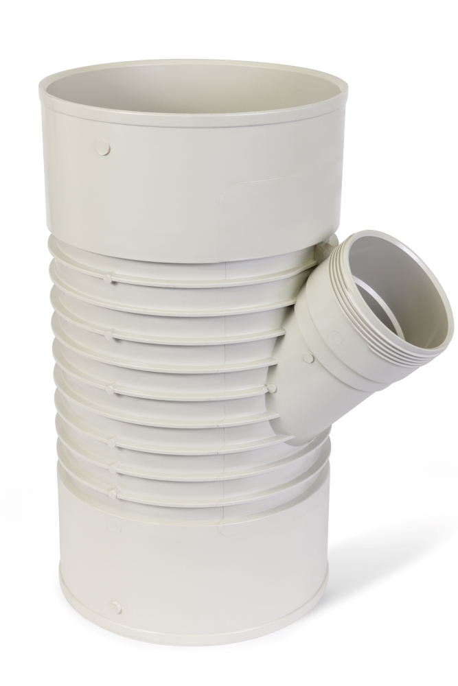 DN300 x DN100 x 45D DWV PVC-U Reducing Junction FF SWJ
