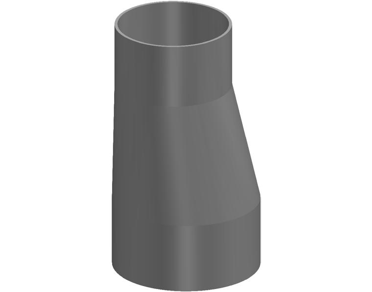 DN375 x DN300 DWV PVC-U Level Invert Taper MF SWJ