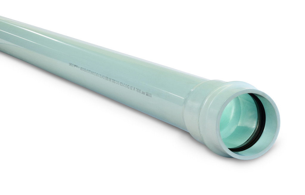 DN225 x 6m PN20 Blue Rhino  Series 2 PVC-M Pipe Rieber RRJ