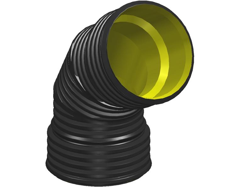 BlackMax® PP Bend DN525 x 60° FF RRJ