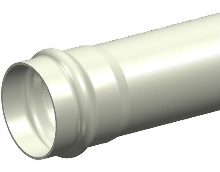 DN200 x 6m PN12.5 Apollo Cream  Series 2 PVC-O Pipe Rieber RRJ