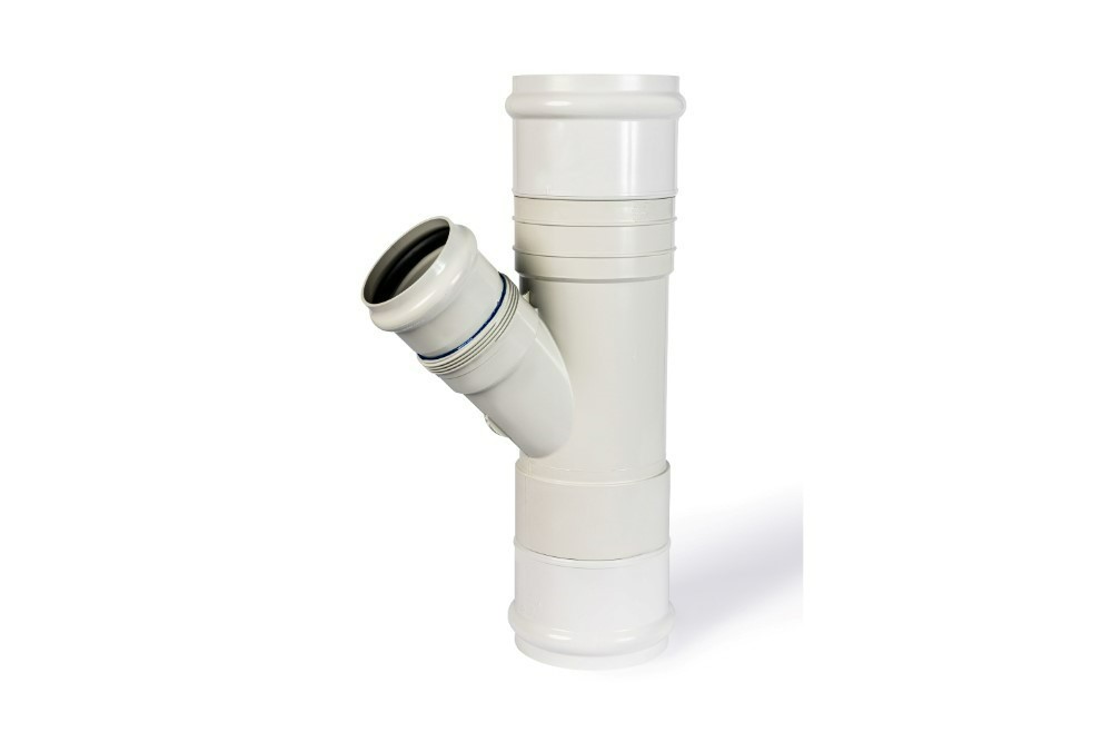 DN300 x DN150 x 45D DWV PVC-U Reducing Junction FF RRJ