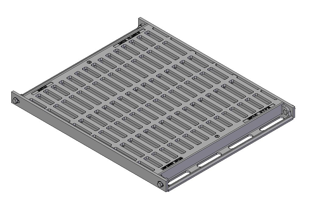 457mm W x 457mm L Clear Opening, Ductile Iron, Sump Grate and Frame, Class B