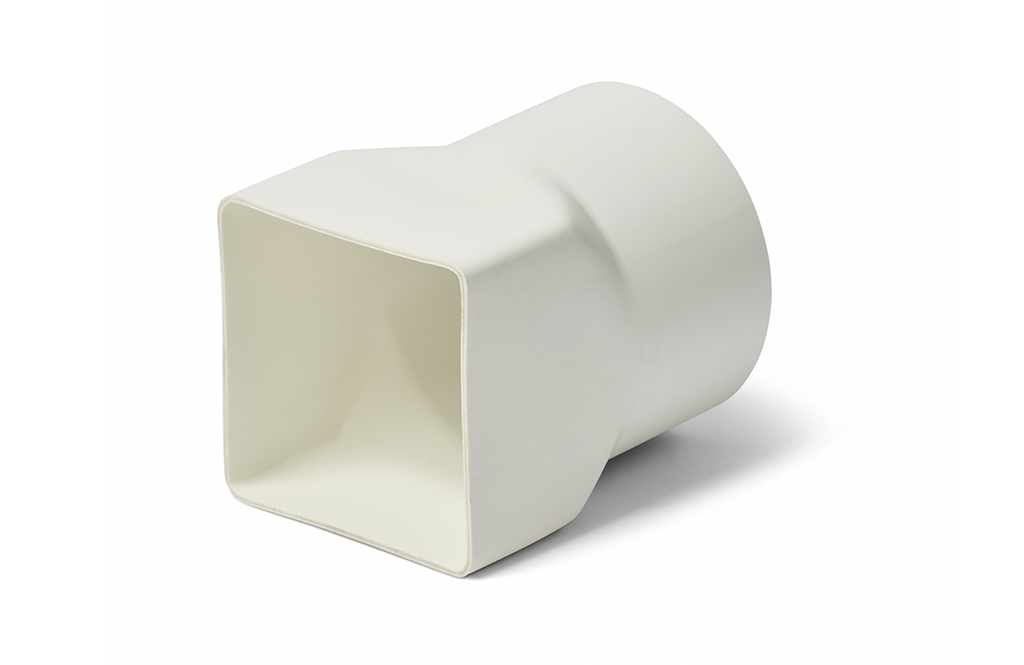 DN90 x DN80 x DN80 Stormwater PVC-U Square Adaptor SWJ