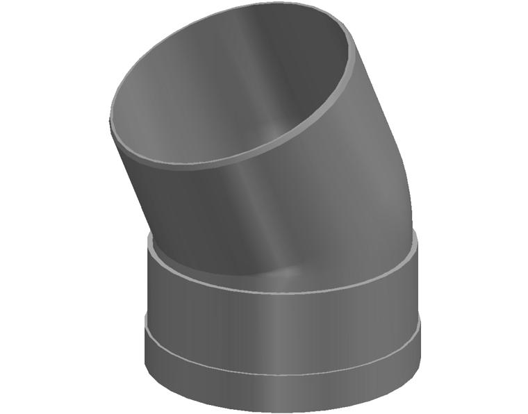 DN75 x 22.5D Stormwater PVC-U Bend MF SWJ