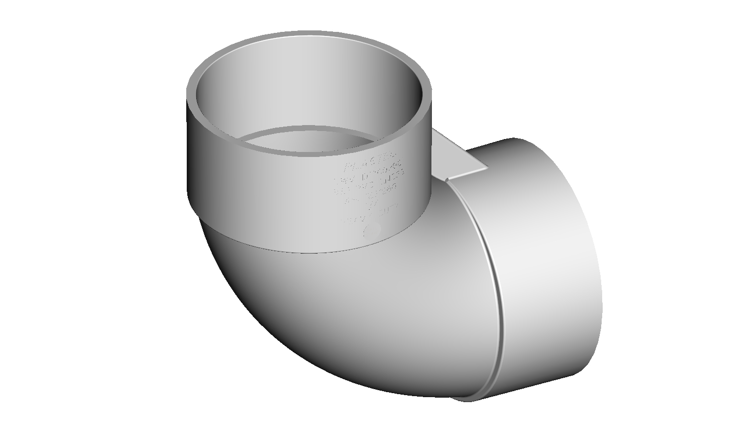 DN150 X 88D HD SN8 DWV PVC-U Bend FF SWJ