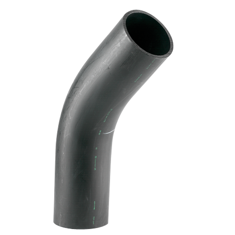 355X45D SDR17 SWEEP BEND L/SPIGOT PE100