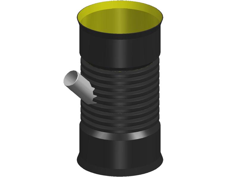 DN600 X dn150 x 45° BlackMax® Reducing Junction FFF RRJ (PP Fab)