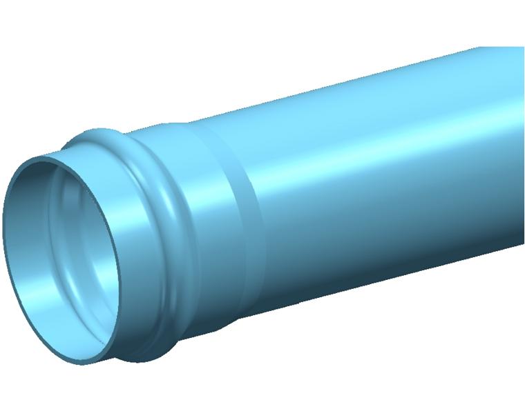 DN250 x 6m PN12.5 Apollo Blue Series 2 PVC-O Pipe Rieber RRJ