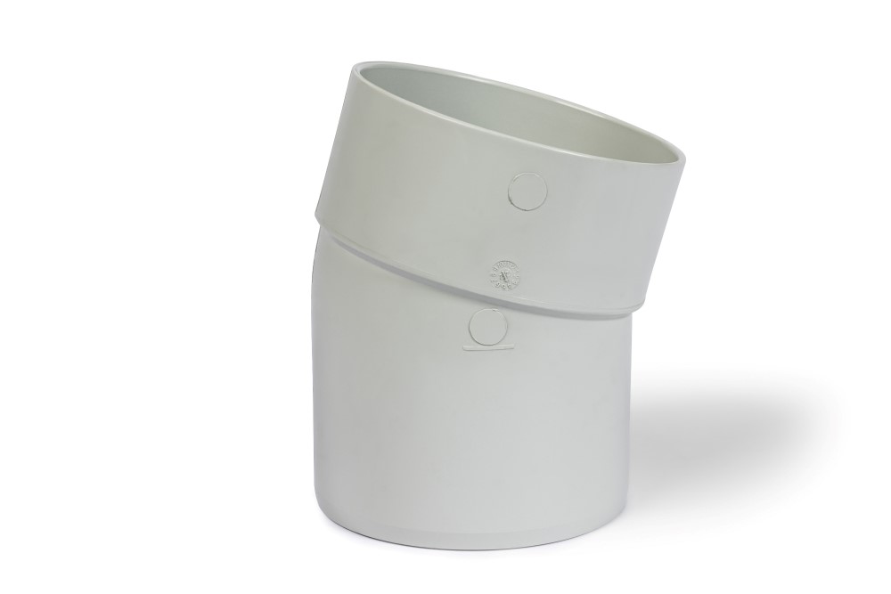 DN150 X 15D DWV PVC-U Bend MF SWJ