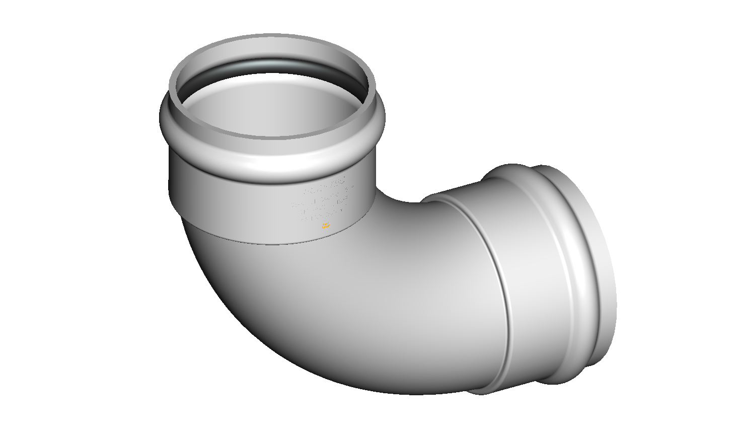 DN150 X 88D HD SN8 DWV PVC-U Bend FF x2 RRJ