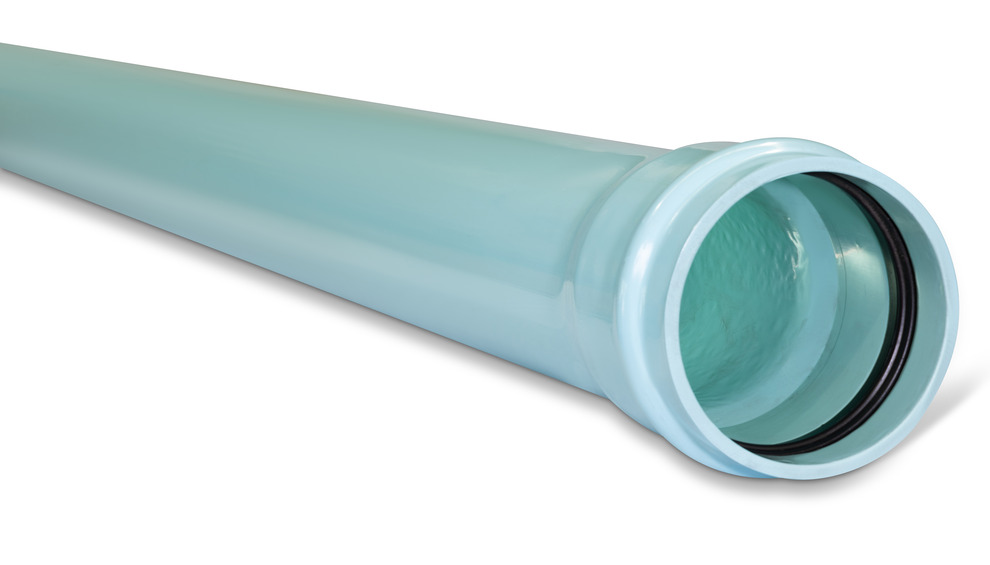 DN100 x 6m PN16 Blue Rhino Series 2 PVC-M Pipe Rieber RRJ