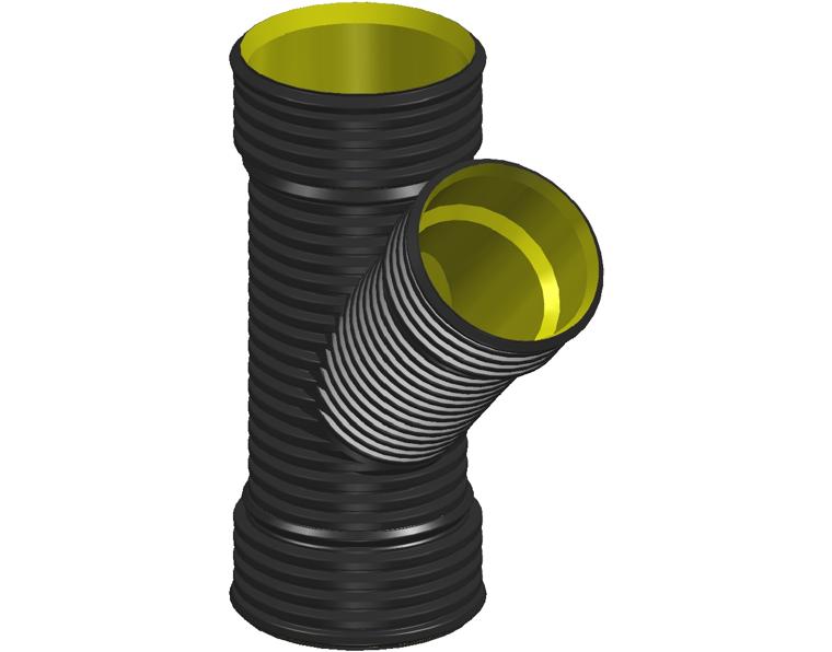DN450 X dn375 x 45° BlackMax® Reducing Junction FFF RRJ (PP Fab)