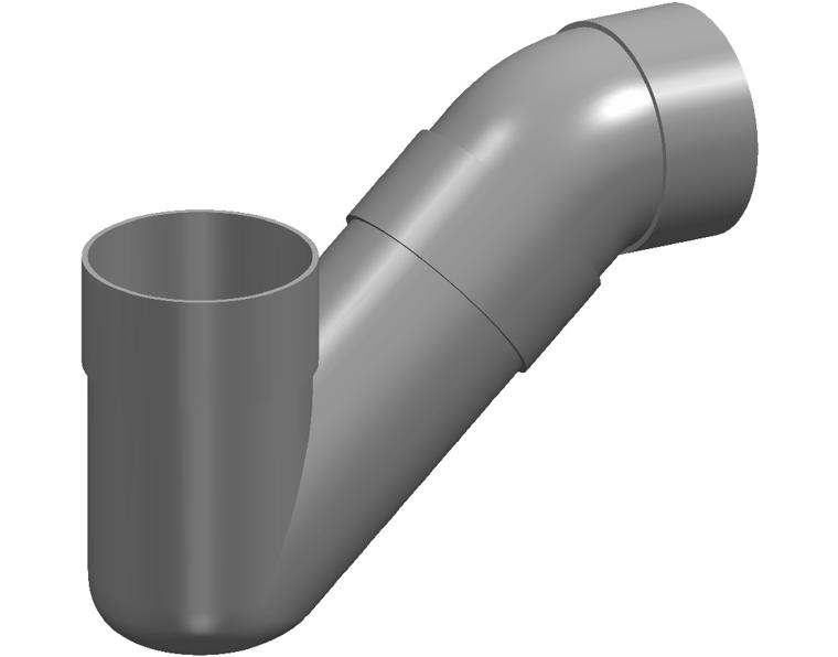 DN100 DWV PVC-U Fixed Disconnector Trap FF SWJ