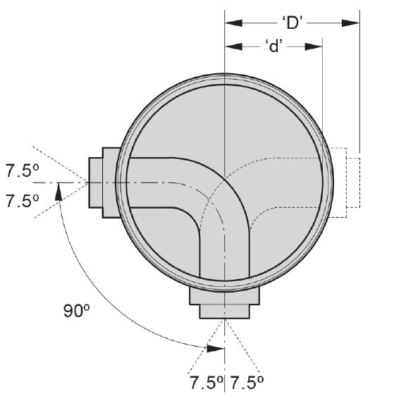 EZIpit® 425 (PP) Base x 90° x DN150 DWV RRJ