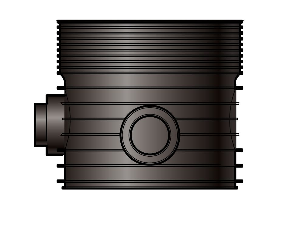 EZIpit®600 (PP) Base x Tee x DN300 DWV RRJ