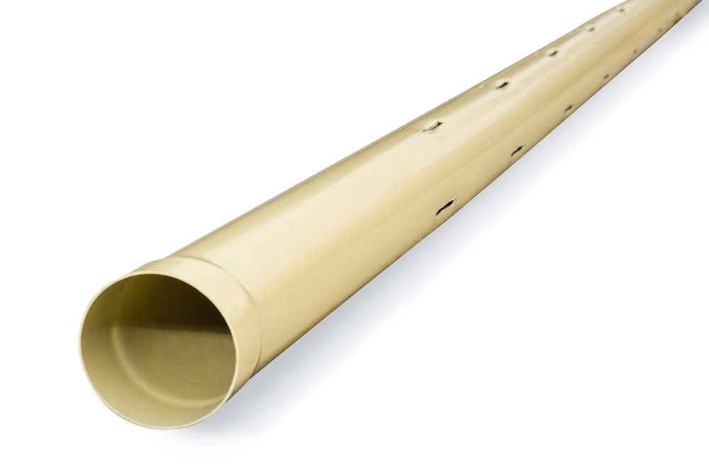 DN90 x 6m SN2 Stormwater PVC-U Slotted Pipe SWJ