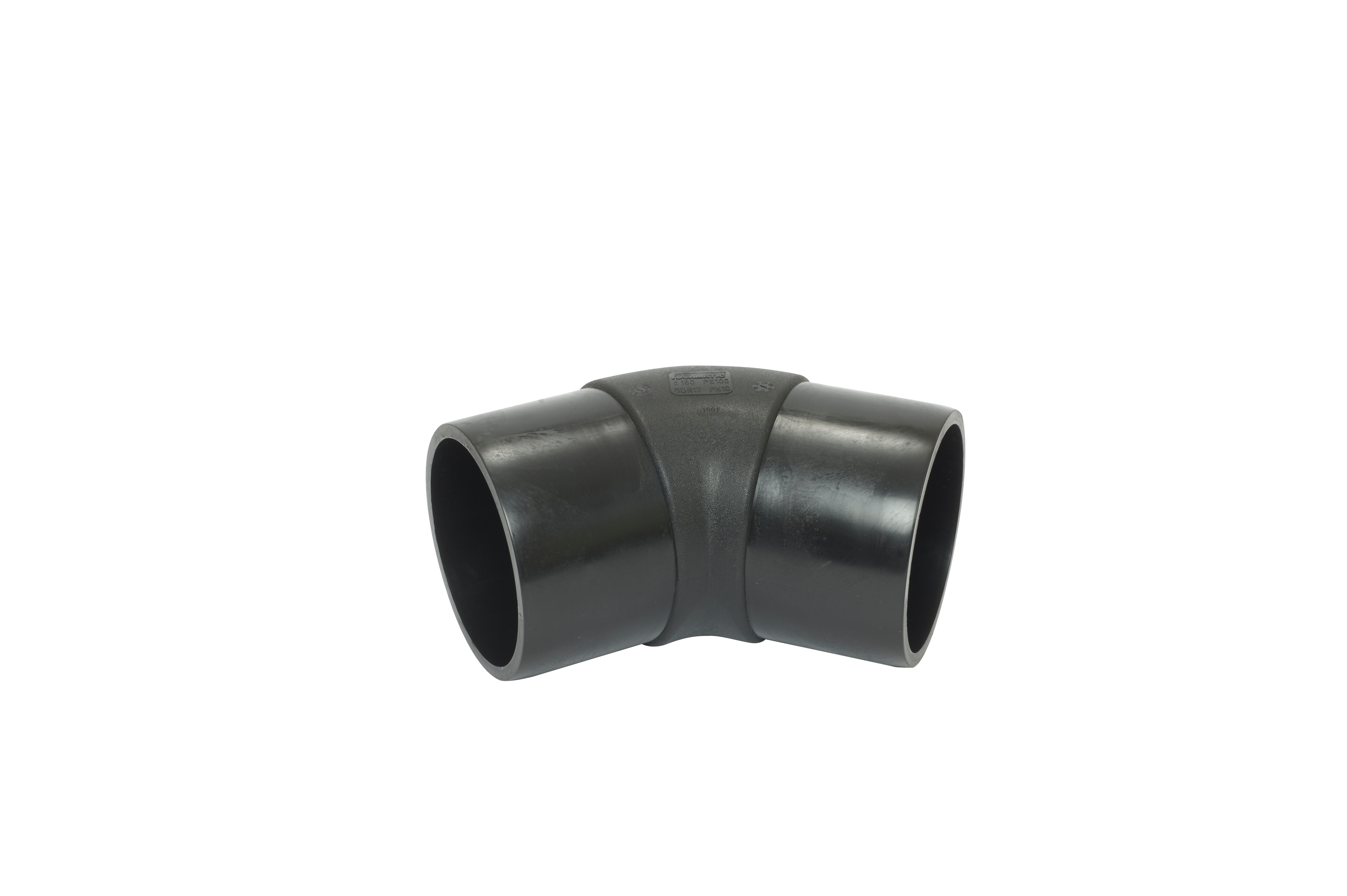 200X45D SDR11 ELBOW LONG SPIG PE100 - SUIT E/F OR B/W