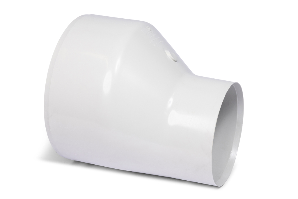 DN225 x DN150 DWV PVC-U Level Invert Taper MF SWJ