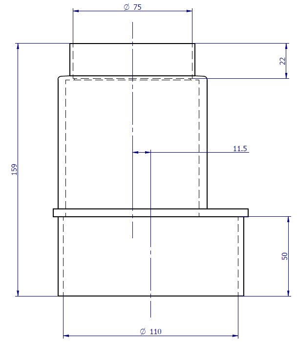 DN75 x DN100  Stormwater PVC-U Adaptor SWJ