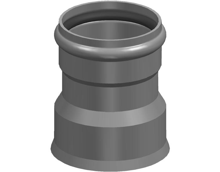 DN300 BlackMax® Adaptor FF RRJ x DWV RRJ (PVC Fab)