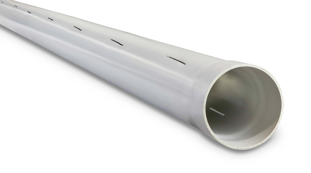DN100 x 6m SN6 DWV PVC-U Slotted Pipe SWJ