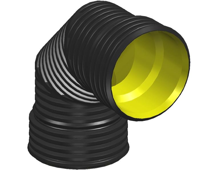 DN525 x 90° BlackMax® Bend FF RRJ (PP Fab)