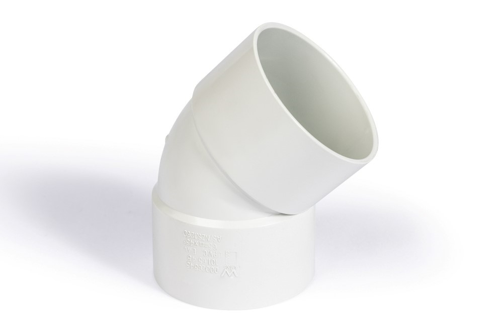DN50 X 45D DWV PVC-U Bend FF SWJ
